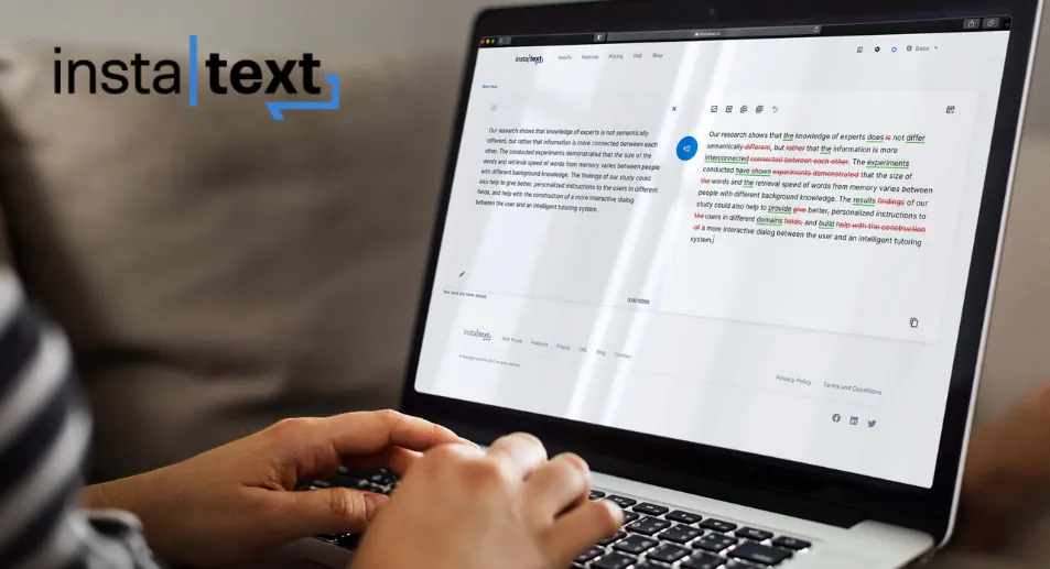 InstaText – Perfect English in Your Educational Materials