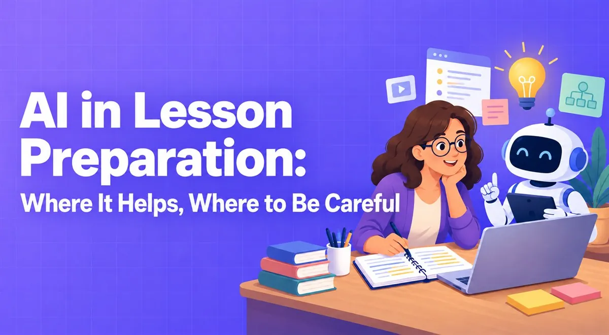 AI in Lesson Preparation: Where It Helps, Where to Be Careful