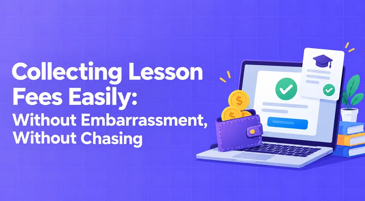 Collecting Lesson Fees Easily: Without Embarrassment, Without Chasing