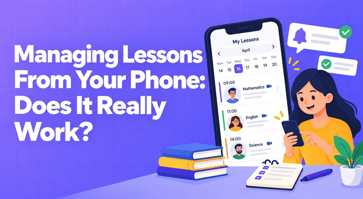 Managing Lessons From Your Phone: Does It Really Work?