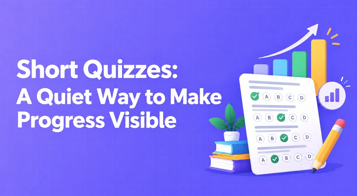 Short Quizzes: A Quiet Way to Make Progress Visible