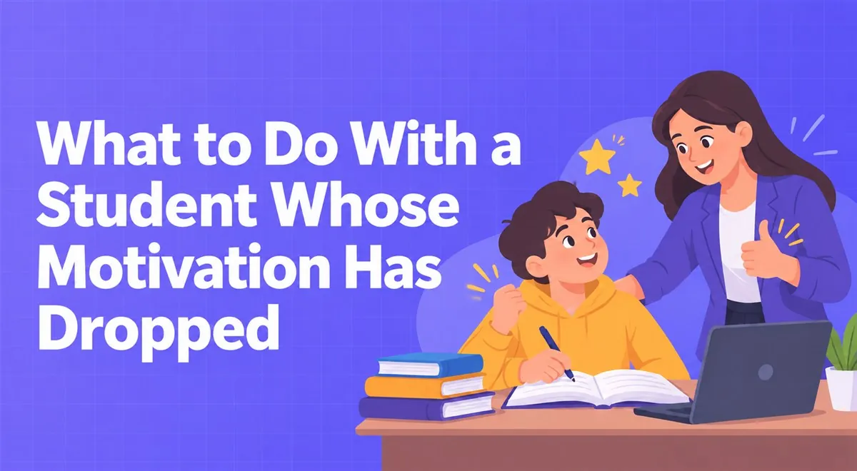 What to Do With a Student Whose Motivation Has Dropped