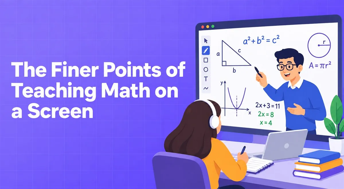 The Finer Points of Teaching Math on a Screen