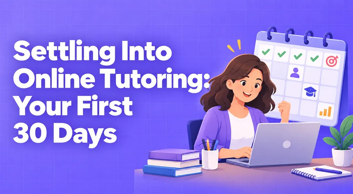 Settling Into Online Tutoring: Your First 30 Days