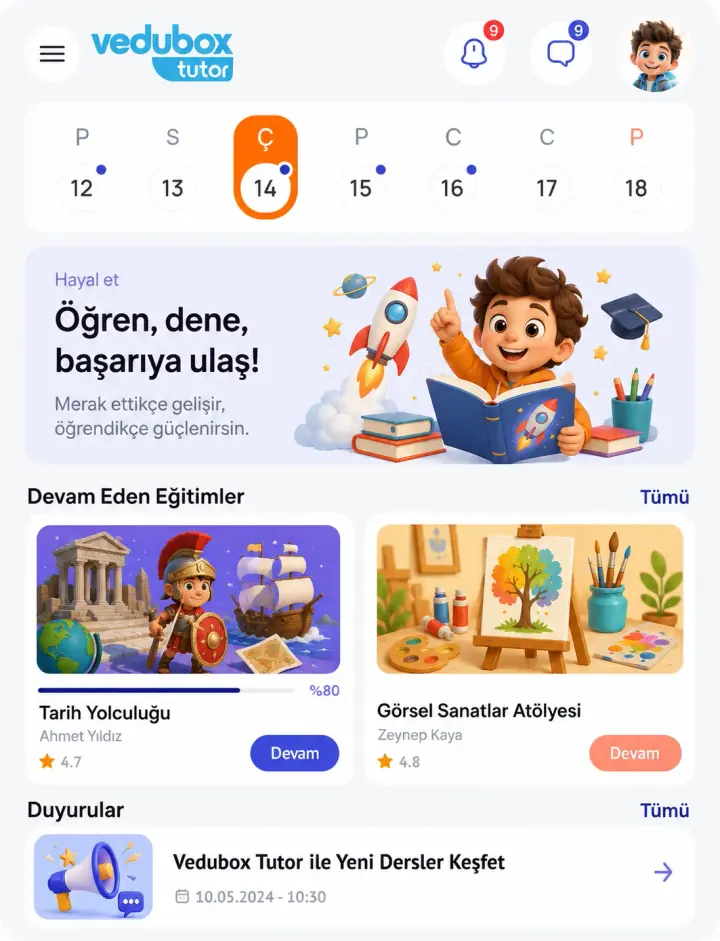 Mobile app screen